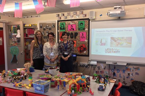 Image of staff after receiving Therapeutic Play & Lego Therapy Training at Milking Bank Primary