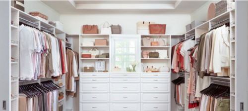 custom closet white melamine
