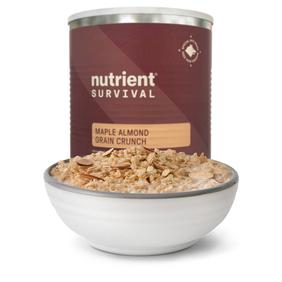 Nutrient Survival Maple Almond Grain Crunch Cereal 12 Servings