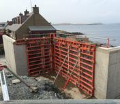 WHD Plant Ltd Reinforced Concrete Retaining Wall Shetland
