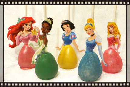 princess disney cake pops