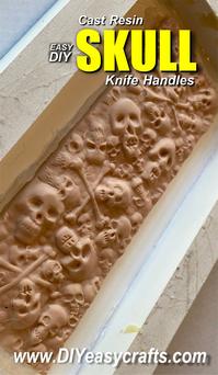 Cast Resin Skull Knife Handles How to make cast resin Skull theme knife handles. Each with instructional video detailing entire process.
