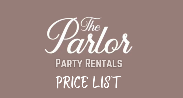 Parlor Price List