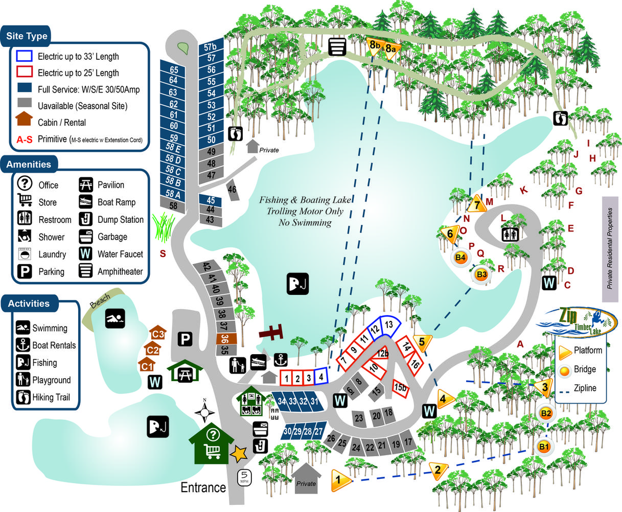 Map of Timber Lake