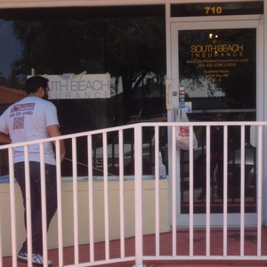 Storefront Vinyl Logo Installation