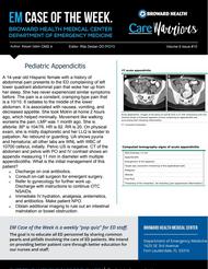 Pediatric appendicitis, Raiyan Islam, ED