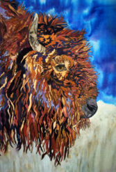 Silk Painting, Buffalo, Tracy Harris Artist