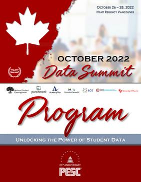 Program - PESC October 2022 Data Summit - October 26-28, 2022 - Hyatt Regency Vancouver