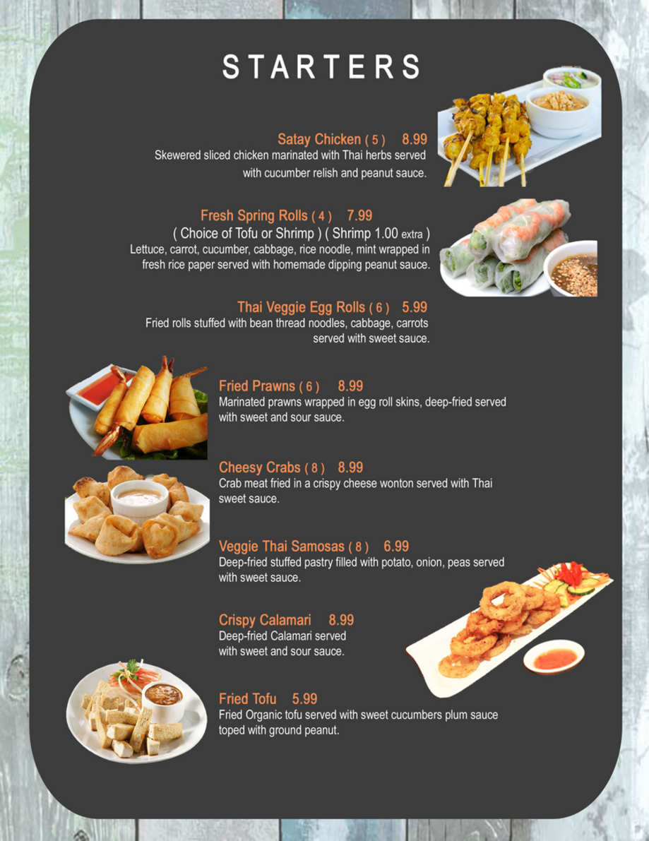 Starters Menu List For Party