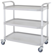 3 shelf plastic hospital trolley, medical carts