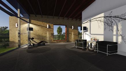 Texas Hill Country Twisted house 3DGreenPlanetArchitects.com master bed room interior