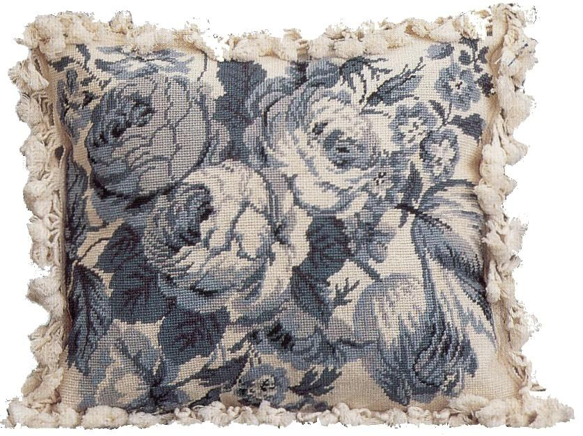 Floral Study 2 Needlepoint Pillow