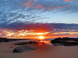 Stunning sunrise from Gwala Pools