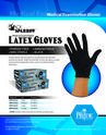 MedPride Powder Free Medical Examination Black Latex Gloves