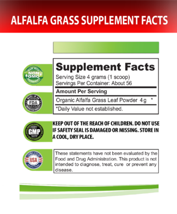 Organic Alfalfa Grass Powder