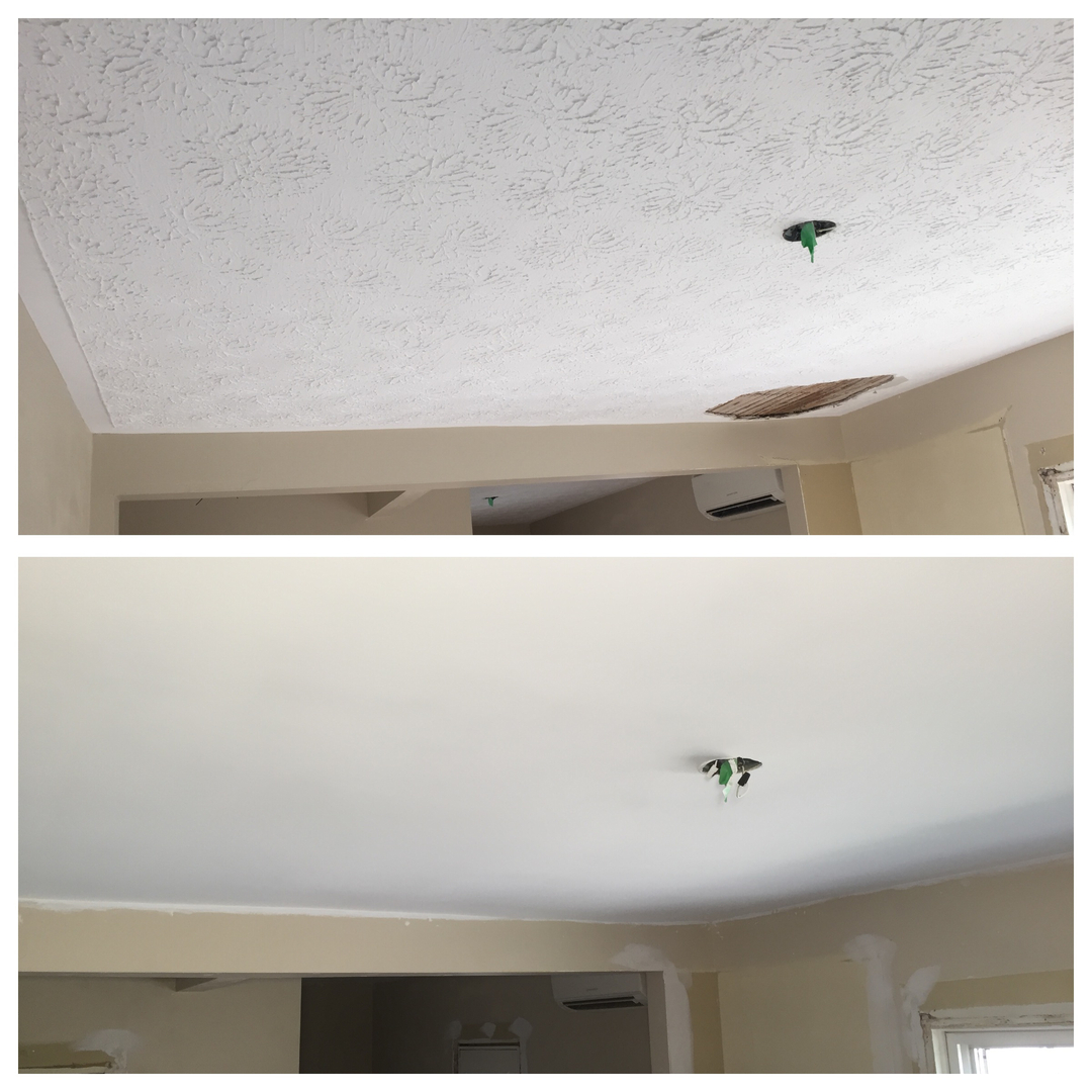 Acoustical Popcorn Texture Removal Stippled Ceiling Texture