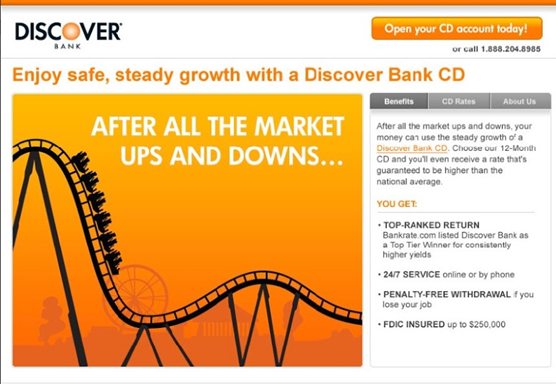Discover Bank Banner Ad