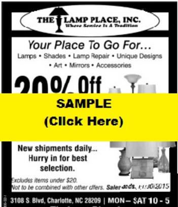 the lamp place sales