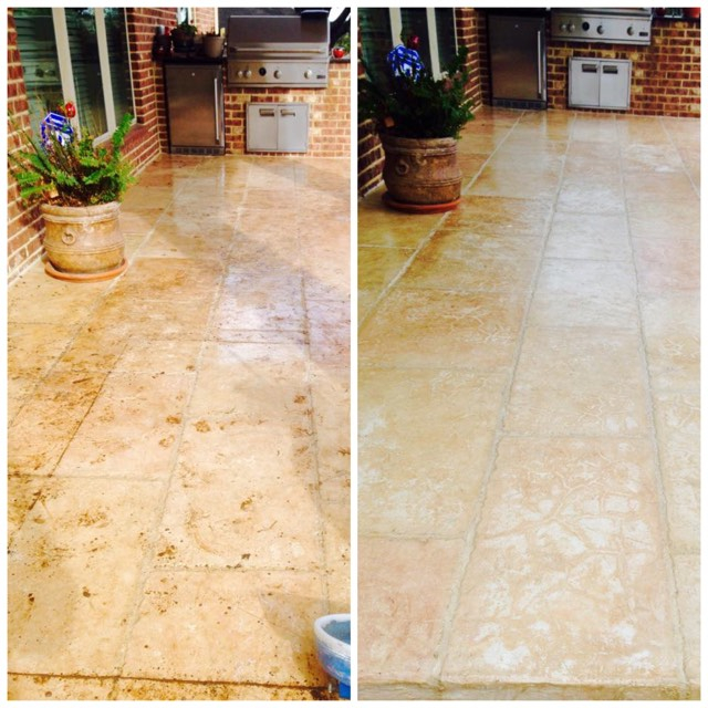 before and after picture of tile and grout cleaning service in New Braunfels TX 78130 78666