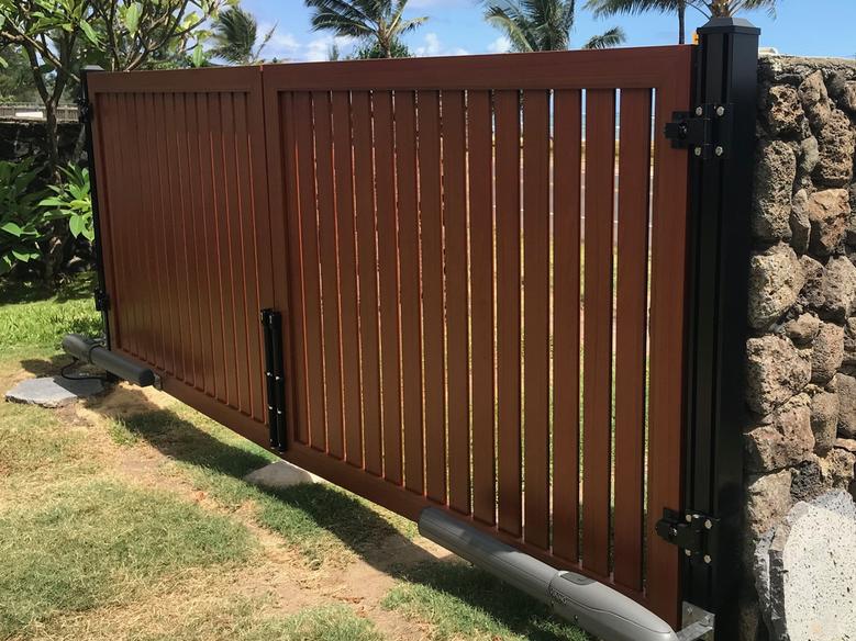 ISLAND RAILING & GATES LLC Gates Hawaii, Knotwood Gates