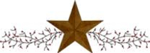 Sherry's Country Crafts star and berry logo