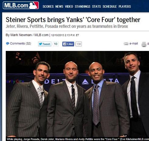 Tom Verducci: More from the Core Four: Jeter, Mo, Posada and