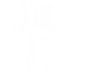 AdvoCATS logo cat sitting under palm tree