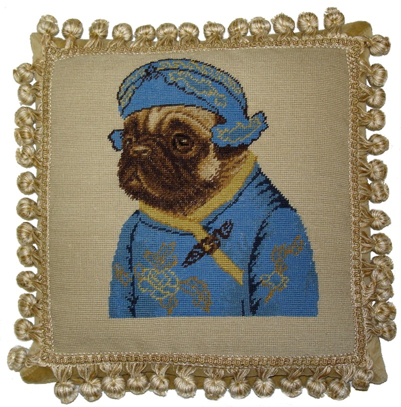 Hkh International Dog Needlepoint Dog Pillows