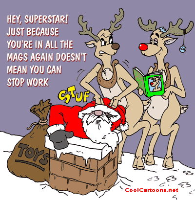Santa and Rudolf from coolcartoons.net