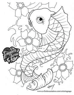 tattoo art coloring pages