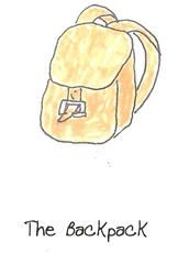backpack. Illustration. Book Cover