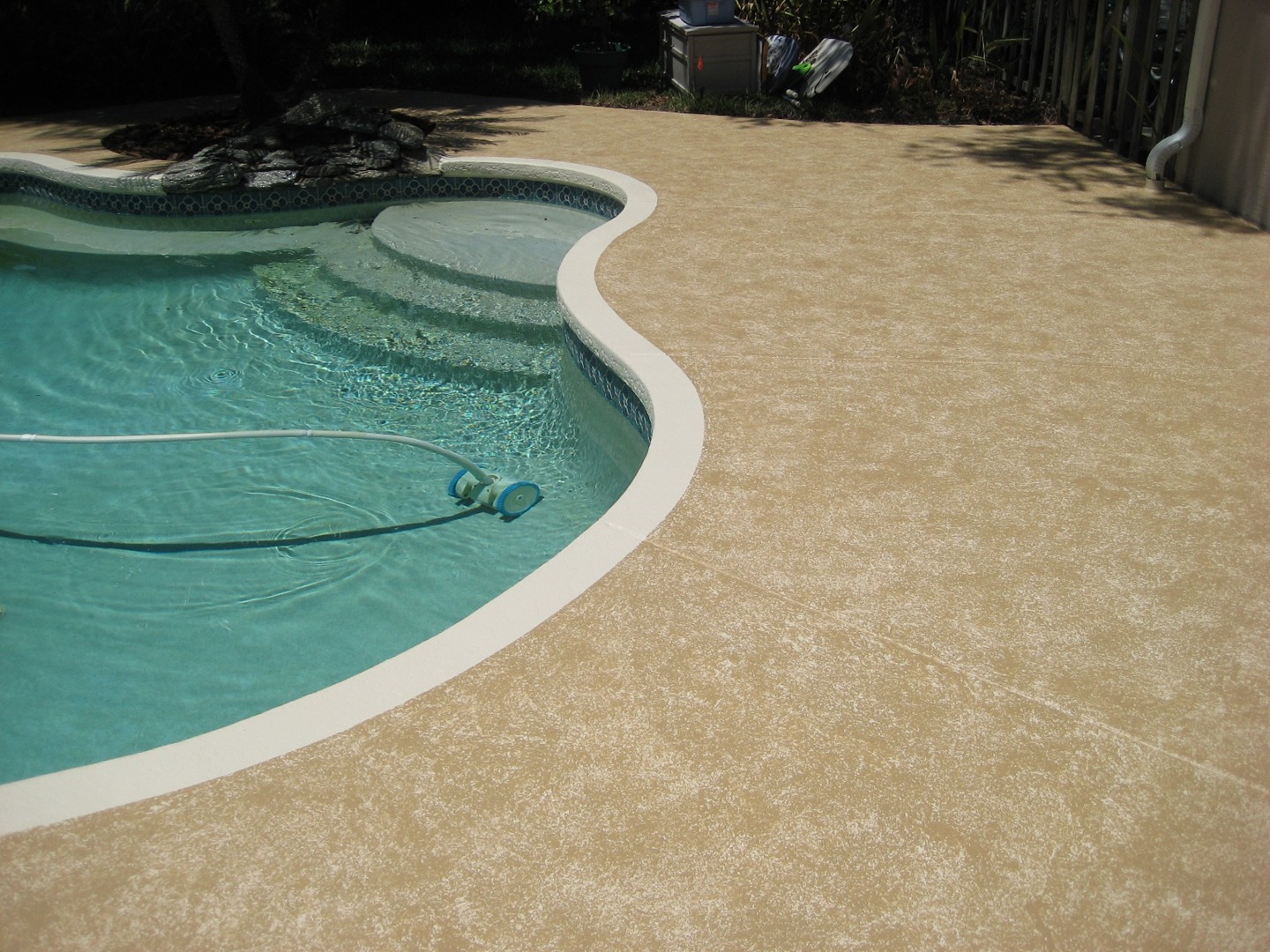 Pool Deck Patio Painting Faux Finishing in Lutz New Tampa