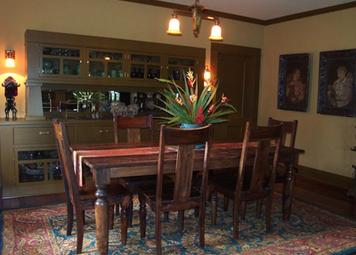 A dining room finished after our historic home repair in Tampa, FL