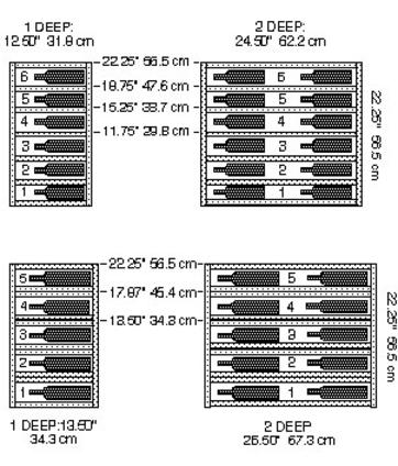 WineRacks by Marcus Rack Layout and Dimensions 1