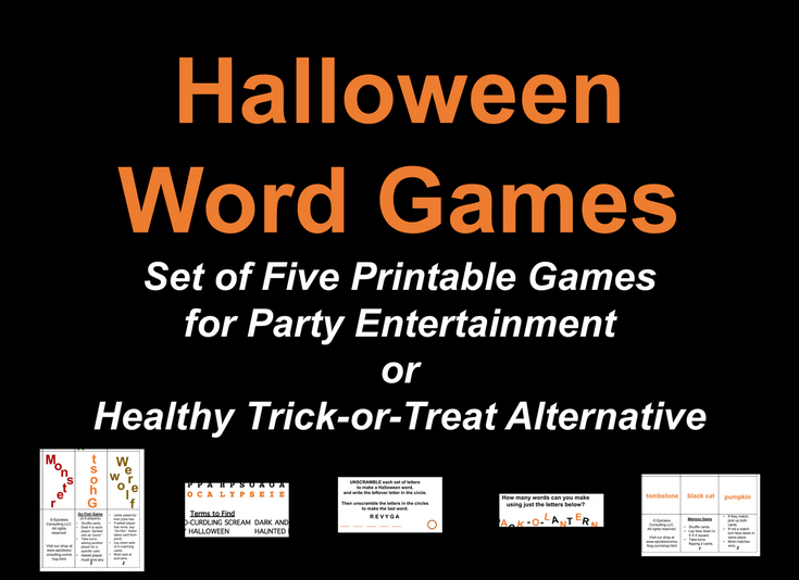 Halloween Puzzles and Games for Budget-Friendly Healthy Trick-or-Treat Alternative