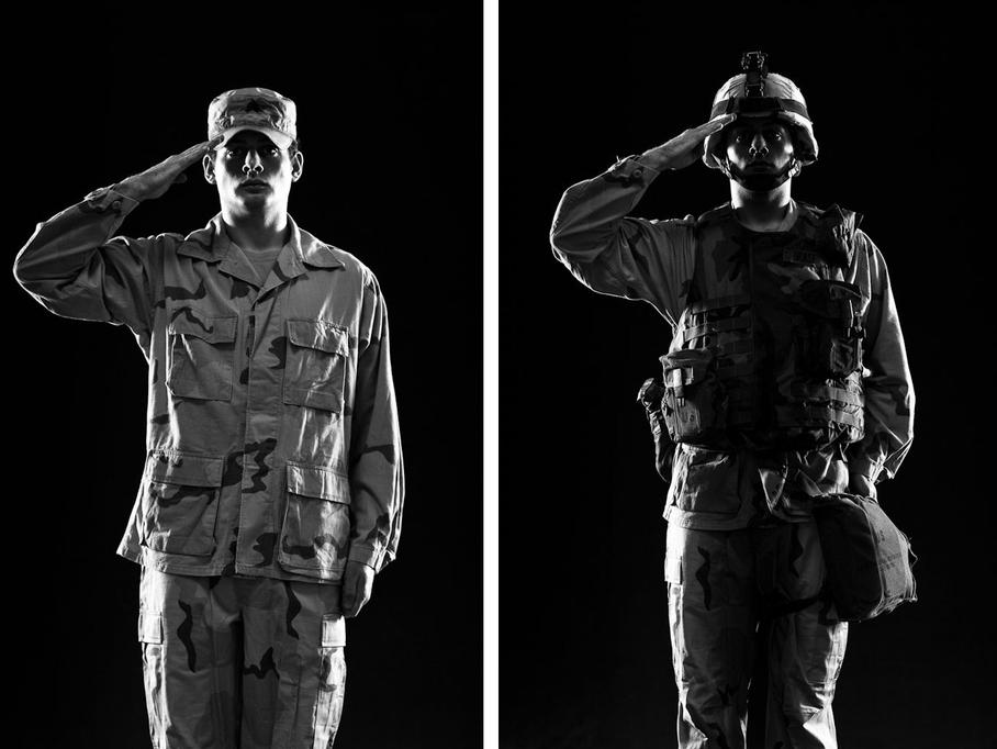 US Army DCU uniform from Gulf 2 War, Proper Salute