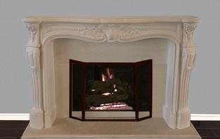 Cast Stone French Classic Fireplace Mantel