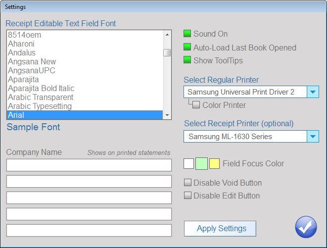 Receipt Book Manager 7 Screen Shots