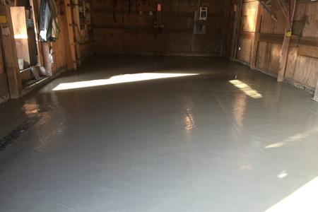 fresh wet concrete