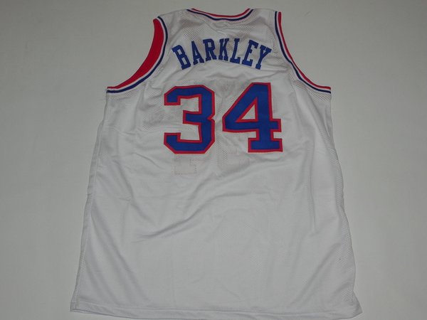 #34 Charles Barkley Philadelphia 76ers Nba Pf White Throwback Jersey 