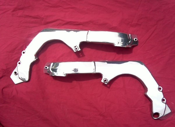 Chrome frame covers honda cbr #4