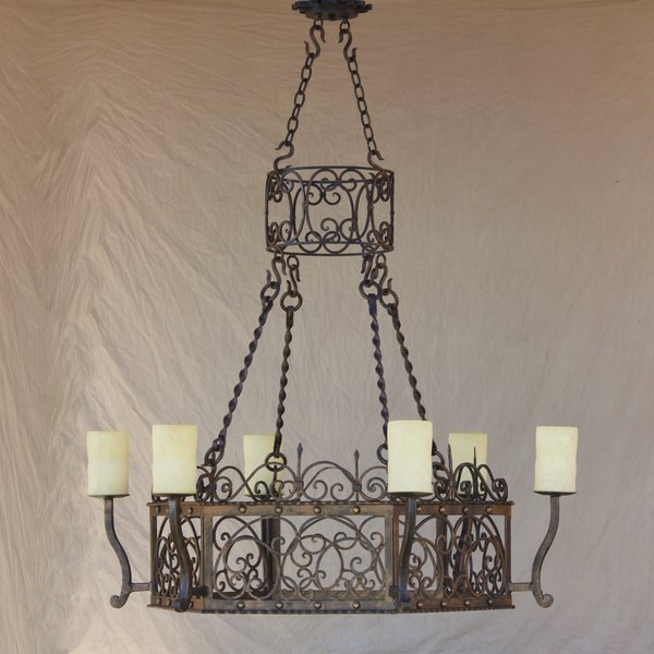 11716 Spanish Colonial Chandelier Spanish Revival Lighting