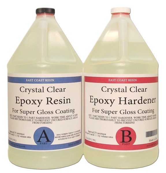 Crystal Clear Epoxy Resin Kit 2 Gallons ( 1 Gal Resin And 1 Gal ...