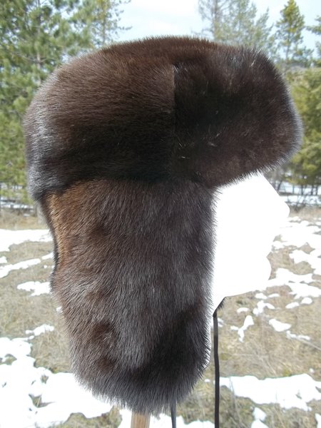 Alaskan Trooper style OTTER FUR HAT | Campbell Fine Furs