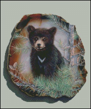 Black Bear Counted Cross Stitch Pattern | Shinysun's Cross Stitching