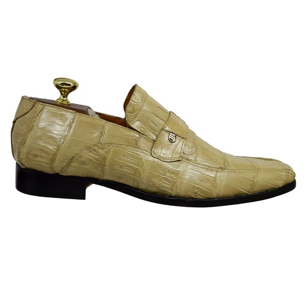 Mauri M744 Champagne Crocodile Dress Shoe Cellini Uomo