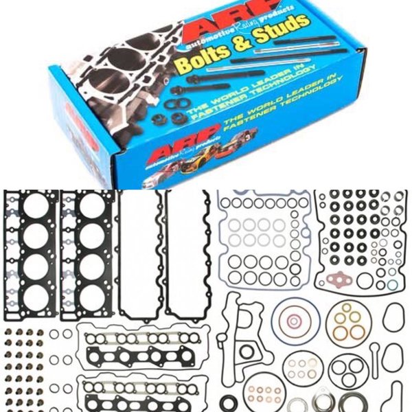 HDP 6.0 ARP Head Stud and Complete Gasket Kit Holderdown Diesel Performance