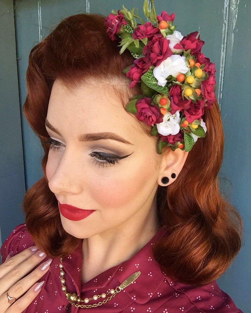 Custom Made Hair Flowers Pin Up Hair Flowers Rockabilly