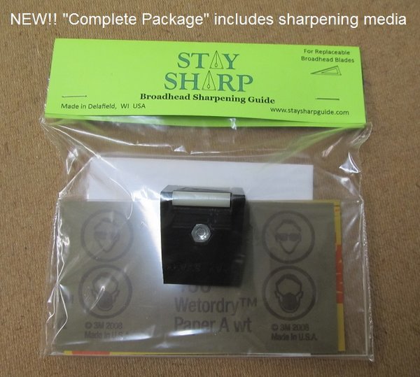 Package" for FIXED BLADE BROADHEADS Stay Sharp Broadhead