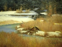 Beavers' Den in Winter - SOLD